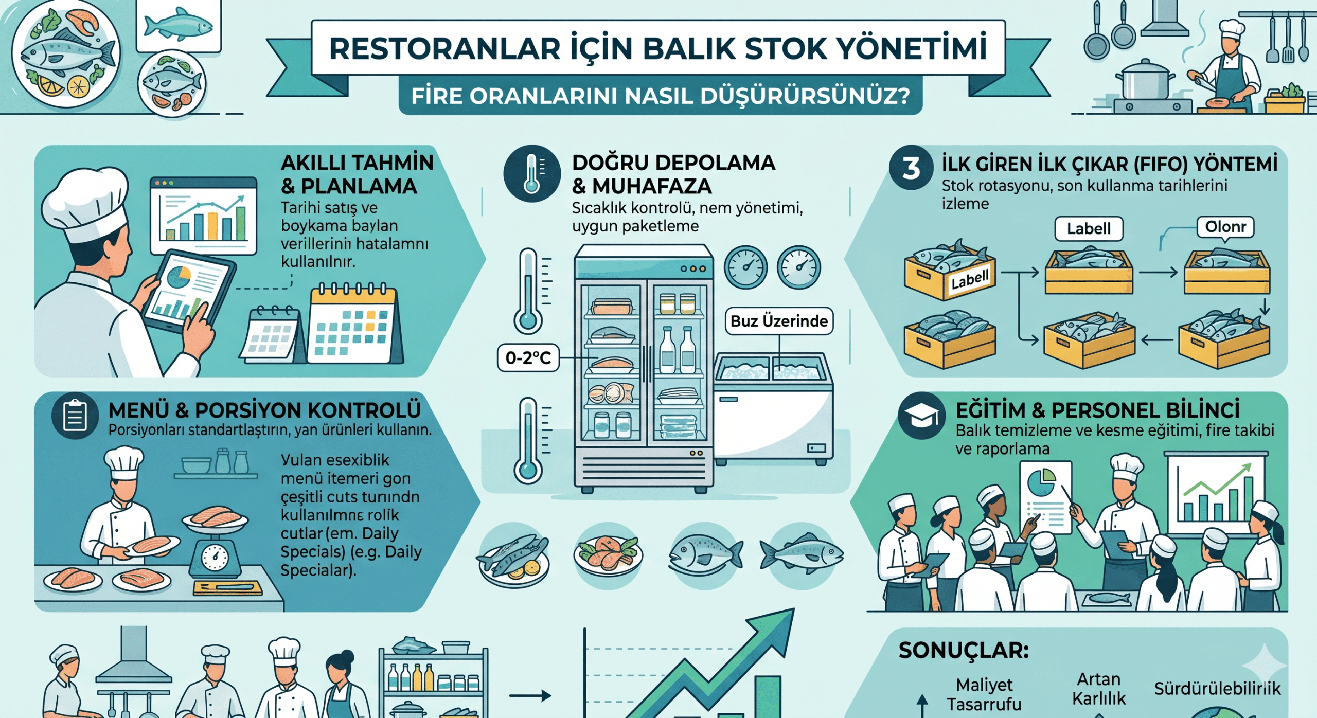 Restoranlar İçin Balık Stok Yönetimi: Fire Oranlarını Nasıl Düşürürsünüz?