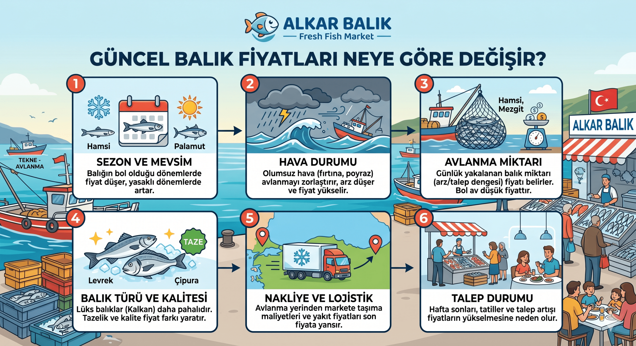 Güncel Balık Fiyatları Neye Göre Değişir?