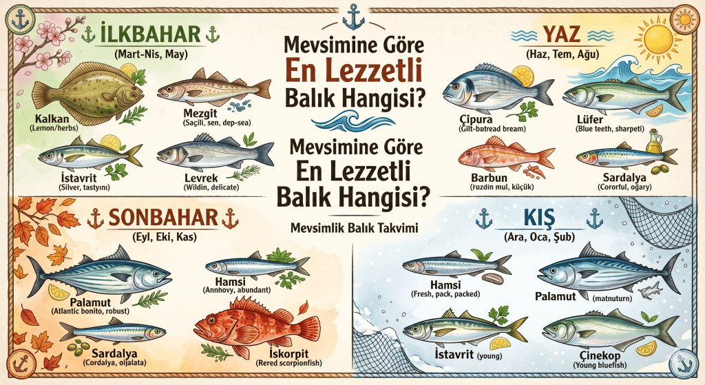 Sonbaharda Lezzeti Öne Çıkan Balıklar